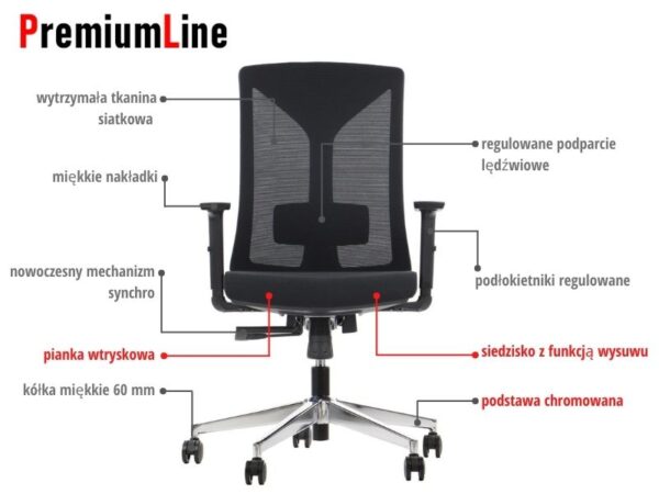 HAGER-BLACK-CH-PL MetaMeb – HAGER czarny podstawa chromowana – HAGER BLACK CH PL – zdjęcie 5