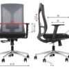 MetaMeb – HAGER czarno szary podstawa chromowana – HAGER GREY CH – zdjęcie 6