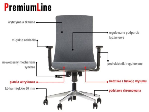 TONO-GRAFIT-CH-PL MetaMeb – TONO grafit podstawa chromowana – TONO GRAFIT CH PL – zdjęcie 5