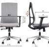 MetaMeb – TONO szary podstawa chromowana – TONO GREY CH – zdjęcie 6