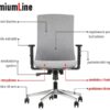 MetaMeb – TONO szary podstawa chromowana – TONO GREY CH PL – zdjęcie 5