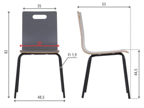 WERDI-A-grey-BK MetaMeb – WERDI A czarny/szary – WERDI A grey BK – zdjęcie 5