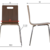 MetaMeb – WERDI A stal nierdzewna/orzech – WERDI A walnut SS – zdjęcie 5