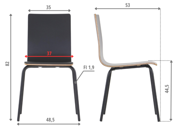 WERDI-B-black-BK MetaMeb – WERDI B czarny/czarny – WERDI B black BK – zdjęcie 5