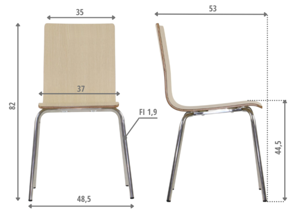 MetaMeb – WERDI B stal nierdzewna/naturalny – WERDI B natural SS – zdjęcie 5