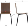 WERDI-B-walnut-BK MetaMeb – WERDI B czarny/ciemny orzech – WERDI B walnut BK – zdjęcie 5