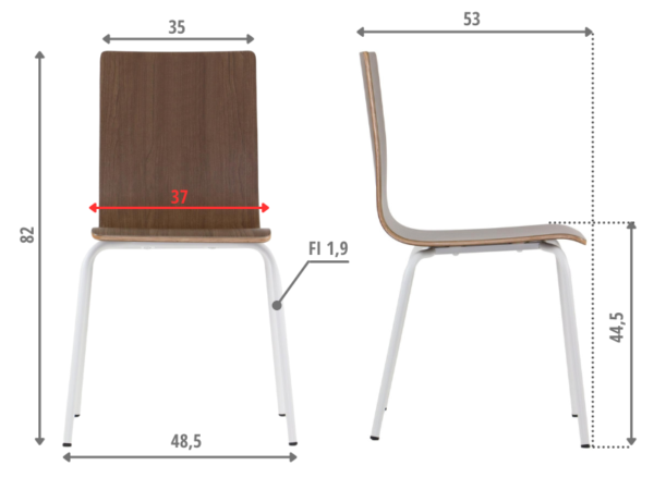MetaMeb – WERDI B biały/ciemny orzech – WERDI B walnut WE – zdjęcie 5