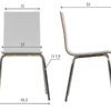 WERDI-B-white-SS MetaMeb – WERDI B stal nierdzewna/biały – WERDI B white SS – zdjęcie 5