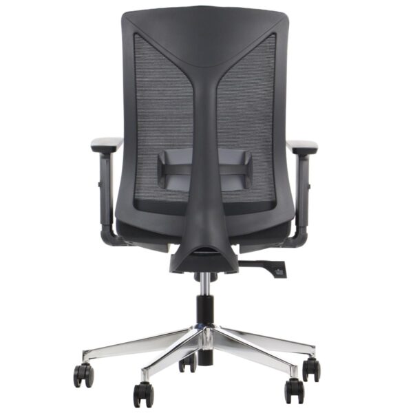 back MetaMeb – HAGER czarny podstawa chromowana – back – zdjęcie 2