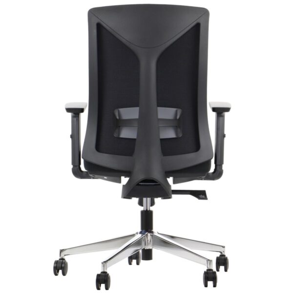 back MetaMeb – TONO czarny podstawa chromowana – back – zdjęcie 2