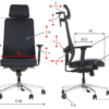 dimensions MetaMeb – XELO oparcie tkaninowe – dimensions – zdjęcie 6