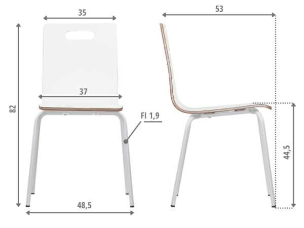 dimensions MetaMeb – WERDI A biały/biały – dimensions – zdjęcie 5