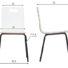 dimensions MetaMeb – WERDI A czarny/biały – dimensions – zdjęcie 5