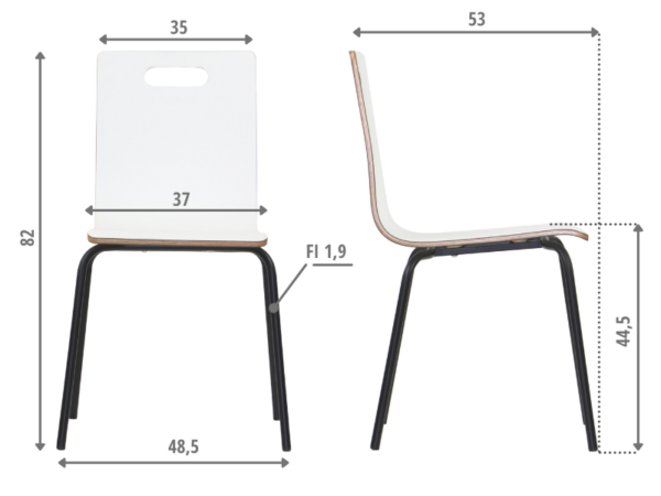 dimensions MetaMeb – WERDI A czarny/biały – dimensions – zdjęcie 5