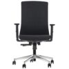 MetaMeb – TONO czarny podstawa chromowana – front – zdjęcie 1