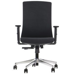 MetaMeb – TONO czarny podstawa chromowana – front – zdjęcie 1