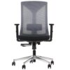 MetaMeb – HAGER czarno szary podstawa chromowana – front – zdjęcie 1