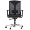 front MetaMeb – HAGER czarny podstawa chromowana – front – zdjęcie 1