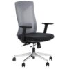 MetaMeb – HAGER czarno szary podstawa chromowana – front general – zdjęcie 3