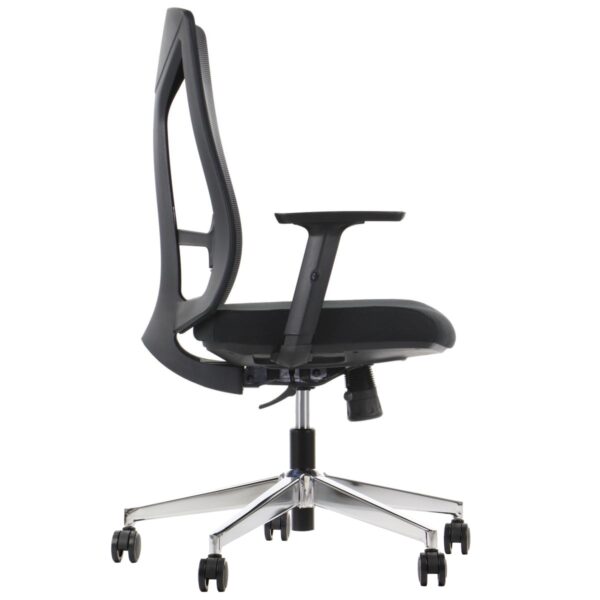 side MetaMeb – HAGER czarny podstawa chromowana – side – zdjęcie 4